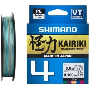 Nöör Shimano Kairiki X4 Multicolor 0.10mm/6.80kg/150m