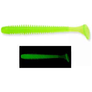 Silikoon Keitech Swing Impact 2″ 5cm 12tk #026S Clear Chartreuse Glow