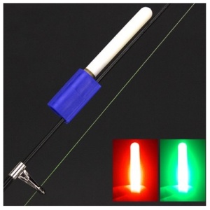 Electronic-firefly-bite-on-a-battery-with-attachment-to-a-fishing-rod-rod-tip-light-smart