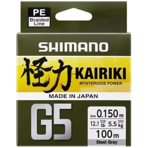 Nöör Shimano Kairiki X5 Sinking Steel Gray 0.17mm/6.90kg/150m