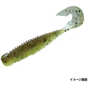 Silikoon Jackall Wobbring 2,5” 5cm 6tk Green Pumpkin/Light Chart