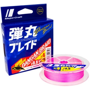 Nöör Major Craft Dangan Braid X4 #0.4 0,07mm 3,2kg 150m Pink