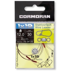 Rope Cormoran Stahlvorfach wire leader 9kg 30cm 2pc