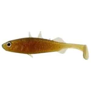 Silikoon Westin Stanley the stickleback shadtail 5,5cm 1tk Motoroil gold