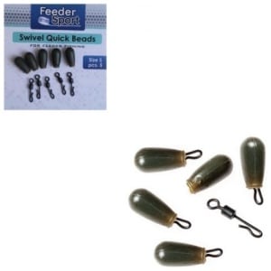 Swivel quick beads Feeder Sport S 5 pcs