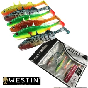 Silikoon Westin Stanley The Stickleback 7,5cm 6tk #Dark Water Mix