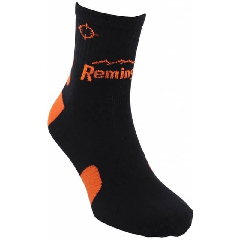 -Remington-Hunting-Thin-Short-Socks-40-Den-Black-Orange-2-2