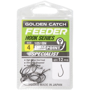 Hook Golden Catch Feeder hook series 1051BN no.12 12 pcs