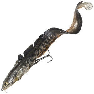 Silicone Savage gear 3D burbot shallow 25cm 70g silver UV