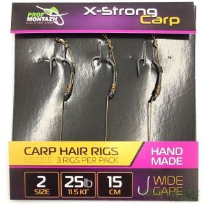 Lips Prof Montazh X-Strong Carp Hair Rigs 10cm 11,5kg #4 (3tk)