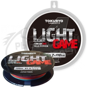 Rope Tokuryo Light game X4 #1 0.17mm 150m, 5.4kg multicolor