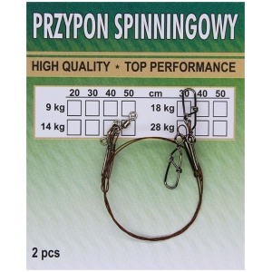 Rope Trapper Przypon spinningowy 14kg 30cm 2pc