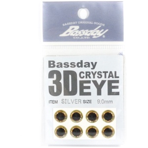 Sticker Bassday Crystal 3D Eye Silver 11mm