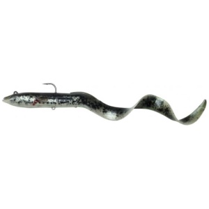 Silikoon Savage Gear 3D Real Eel 20cm 38g Black Green Pearl PHP 63765