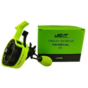 Ice reel Jig It Team Dubna Vib Special G2 lime 7+1BB LH (left hand)