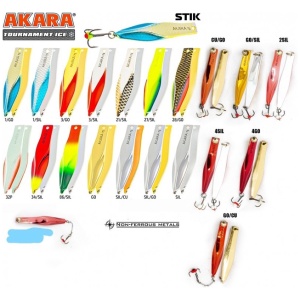 Pole AKARA Tournament Ice Stik 60mm 8g G0/CU (with chain)