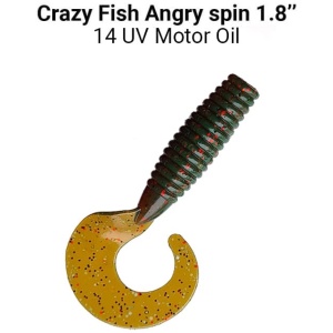 Silikoon Crazy-Fish Angry Spin 1″ 2,5cm 8tk #18