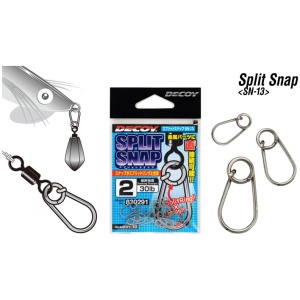 Trap Decoy split snap SN-13 no.1 24lb 10pcs