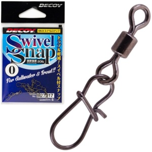 Lure trap Decoy swivel snap no.1 22lb 6pcs