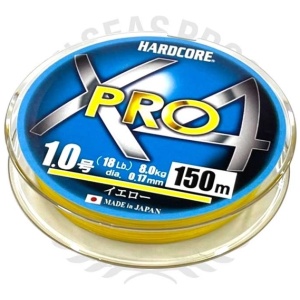 Nöör Duel Hardcore X4 #0,8 0,15mm 6,4kg 150m Yellow