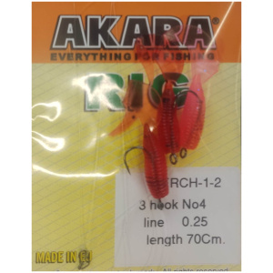 Rakendus Akara Rig 3 sirpsaba 0,25mm, 0,70cm Perch-3-3