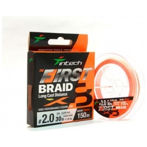 Nöör Intech First Braid X8 #0,8 0,14mm 6,3kg 150m Orange