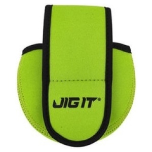 Ice reel Bag JIG IT Neoprene Cover for Reel Green