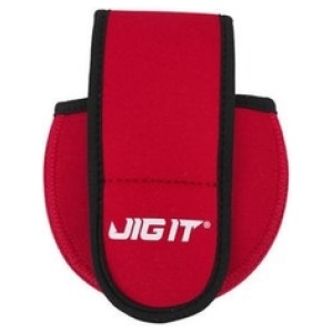 Ice reel Bag JIG IT Neoprene Cover for Reel Red