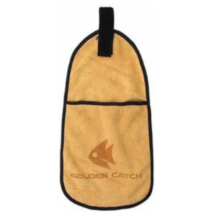 Towel with pocket Golden catch 35x18cm beige