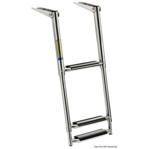 Telescopic ladder 3 steps, 89cm