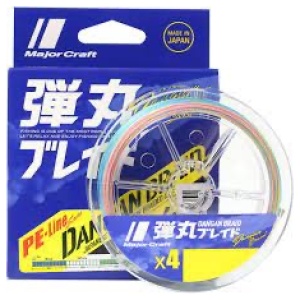 Nöör Major Craft Dangan Braid X4 #0,6 0,10mm 4,8kg 150m #Multicolor