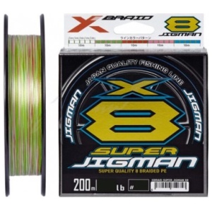 Nöör YGK X-Braid Super Jigman X8 #1.0 0.165mm 10.0kg 200m Multicolor