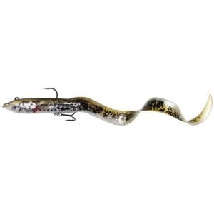 Silikoon Savage Gear 3D Real Eel 20cm 38g Black Olive Pearl PHP 63766