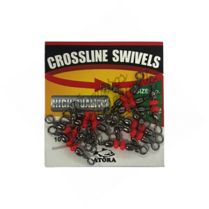 Kolmikpööral Atora Crossline Swivels #14×16 10kg 10tk