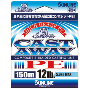 Nöör Sunline Castaway 8x PE #2,5 0,27mm 150m 16,5kg Light Blue