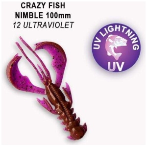 Silicone Crazy-Fish Nimble 4” 10cm 5pcs #12