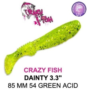 Silicone Crazy-Fish Dainty 3.3" 8.5cm 6pcs #54