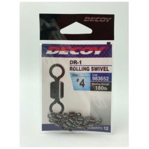 Decoy rolling swivel no.8 55lb 15pcs