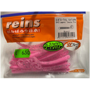 Silikoon Reins 2.5″ G-Tail Saturn 16tk #B42 Legend Takata Pink