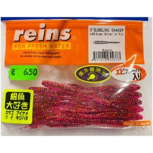 Silikoon Reins 3.0″ Bubbling Shaker 14tk #435 Super Glitter UV Pink