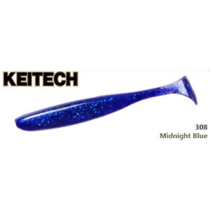 Silikoon Keitech Easy Shiner 4″ 10cm 7tk #308S Midnight Blue