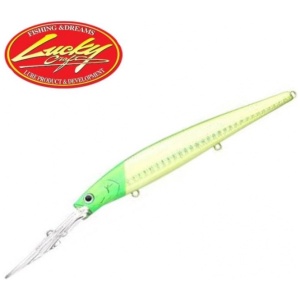 Vobler Lucky Craft Staysse 120 DDM 12cm 16,5g #Laser Green Head Chart.