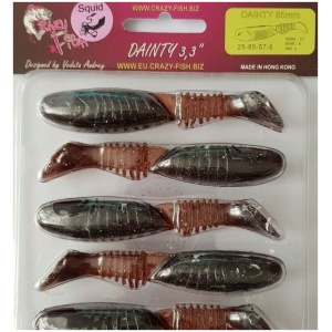 Silicone Crazy-Fish Dainty 3.3" 8.5cm 6pcs #57