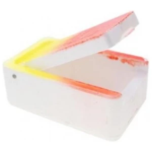 Mosquito larvae box 100*60*40 mm pink/yellow