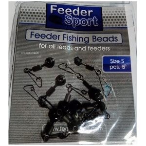 Liugur karabiin Feeder sport fishing beads S 5tk