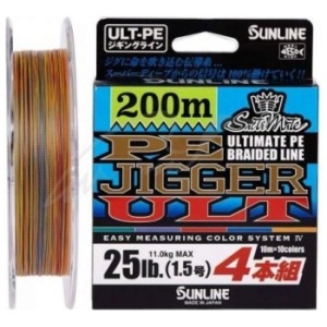 Nöör Sunline PE Jigger ULT X4 #3 0.29mm 200m 22.0kg Multicolor