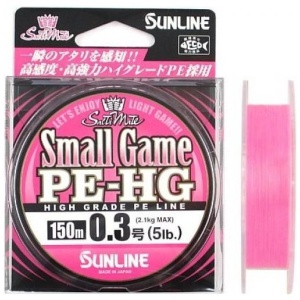 Nöör Sunline Braided Small Game #0,4 0,10mm 2,9kg 150m Pink