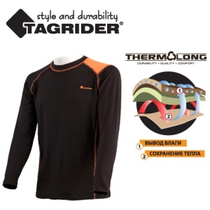 Thermal underwear Tagrider Advanced ultra black/orange S