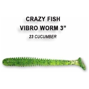 Silicone Crazy-Fish Vibro Worm 3″ 7.5cm 5pcs #23