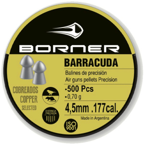 Õhkrelva kuulid Borner Barracuda 4,5mm 0,70g 500tk